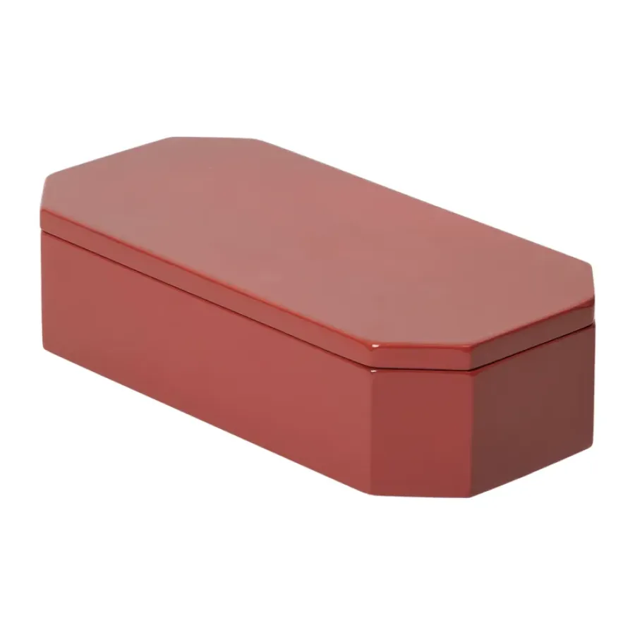 Ferm Living Nova opbergdoos 10x20 cm, Picante Red< Dozen & Boxen