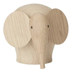 Woud Nunu houten olifant, Mini< Houten Beelden