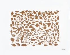 Iittala Oiva Toikka Cheetah poster bruin, 50x70 cm< Posters