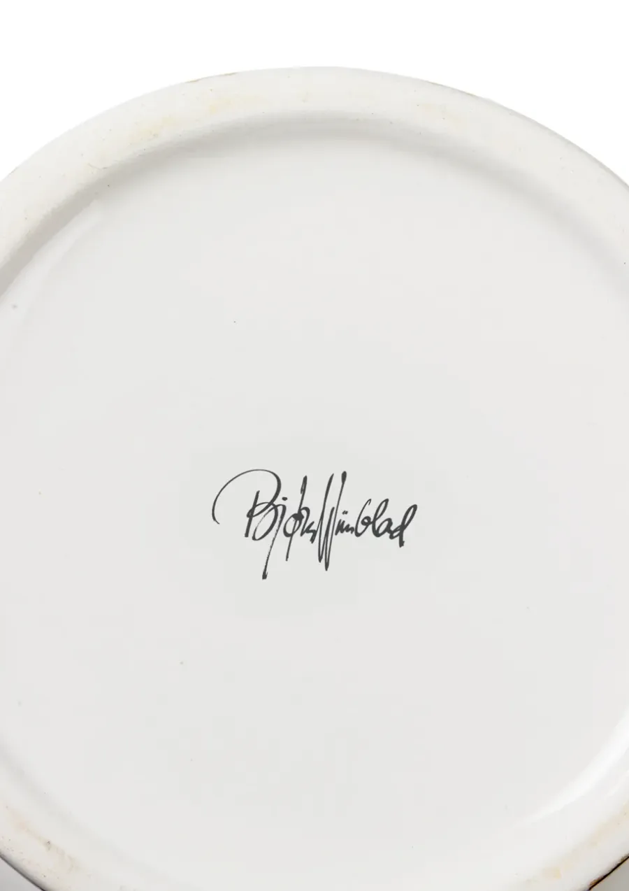 Bjørn Wiinblad Olga vaas 20 cm, Blauw< Vazen