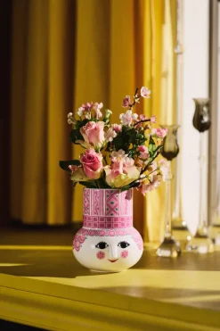 Bjørn Wiinblad Olga vaas 15 cm, Roze< Vazen