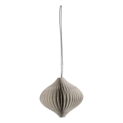 Scandi Living Onion kerstballen 4-pack, Beige< Kerstdecoraties