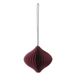 Scandi Living Onion kerstballen 4-pack, Red< Kerstdecoraties