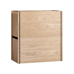 MOEBE Opbergdoos eikenhout 33x60 cm, Wood, black< Dozen & Boxen