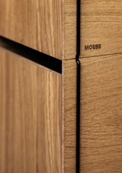 MOEBE Opbergdoos eikenhout 33x60 cm, Wood, black< Dozen & Boxen