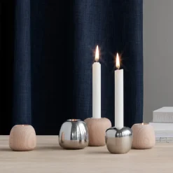 Stelton Ora kandelaar hout, Klein< Kandelaars
