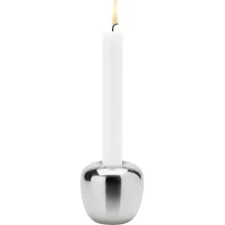 Stelton Ora kandelaar roestvrij staal, Klein< Kandelaars
