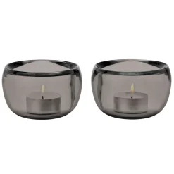 Stelton Ora theelichthouder 2-pack, Smoke< Kaarsenhouders & Kaarsenborden