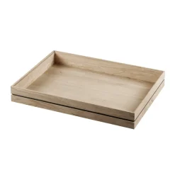 MOEBE Organise opbergdoos 25x34 cm, Wood< Opbergmanden