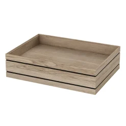 MOEBE Organise opbergdoos 25x34 cm, Wood< Opbergmanden