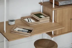 MOEBE Organise opbergdoos 25x34 cm, Wood< Opbergmanden