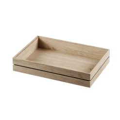 MOEBE Organise opbergdoos 17x25 cm, Wood< Opbergmanden
