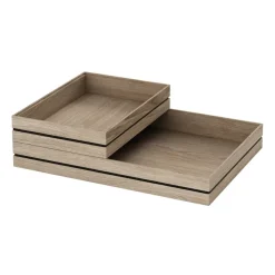 MOEBE Organise opbergdoos 17x25 cm, Wood< Opbergmanden