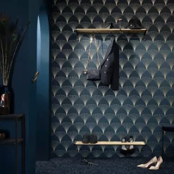 Essem Design Oskar haak, zwart, eikenknop< Haken & Hangers