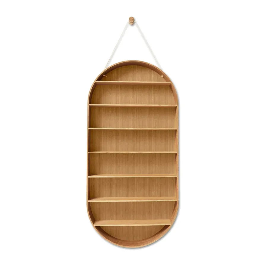 Ferm Living Oval Dorm rek, Oiled oak< Planken & Planksystemen