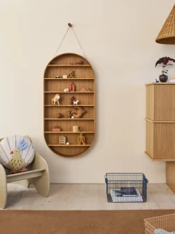 Ferm Living Oval Dorm rek, Oiled oak< Planken & Planksystemen