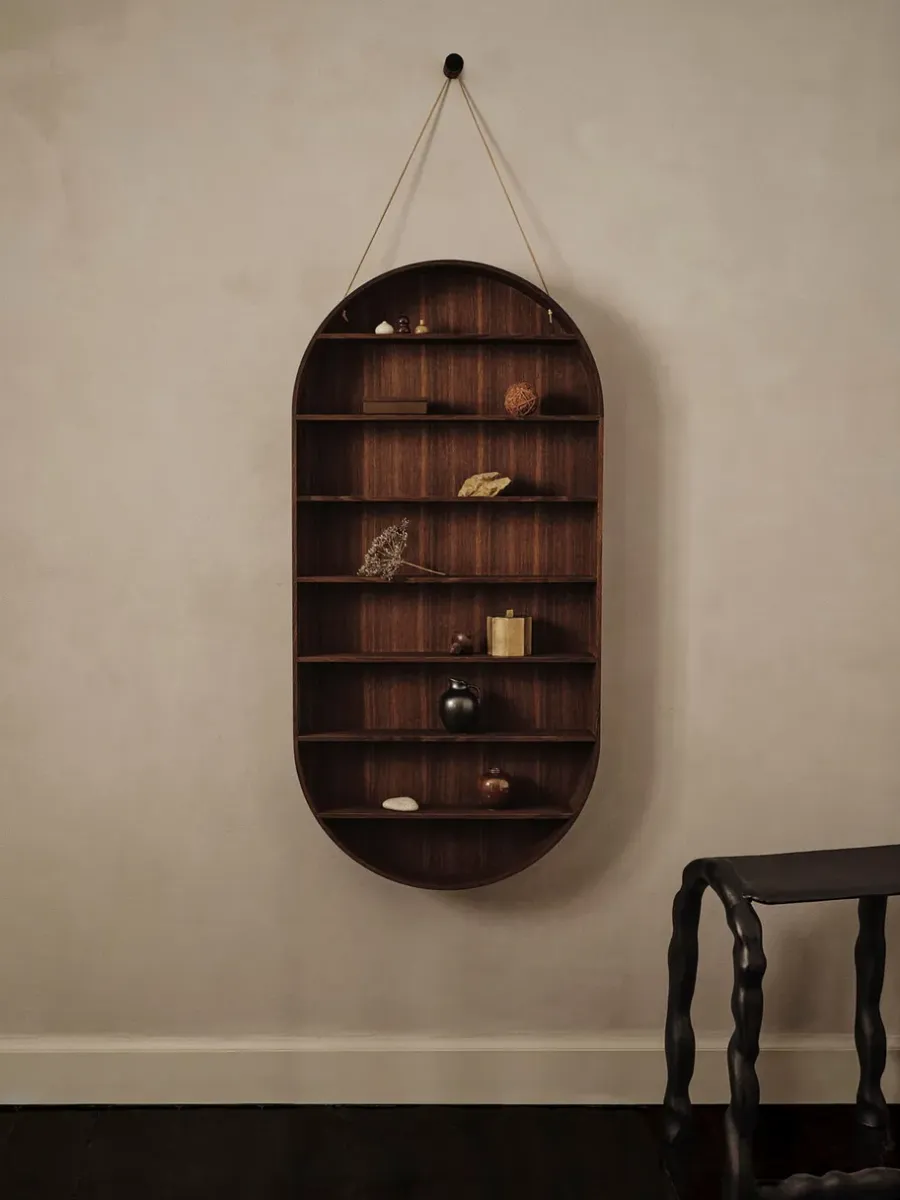 Ferm Living Oval Dorm rek, Smoked oak< Planken & Planksystemen