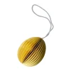 DBKD Ovoid paashanger papier 7 cm, Yellow< Paasdecoratie