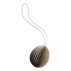 DBKD Ovoid paashanger papier small 4 cm, Zand< Paasdecoratie