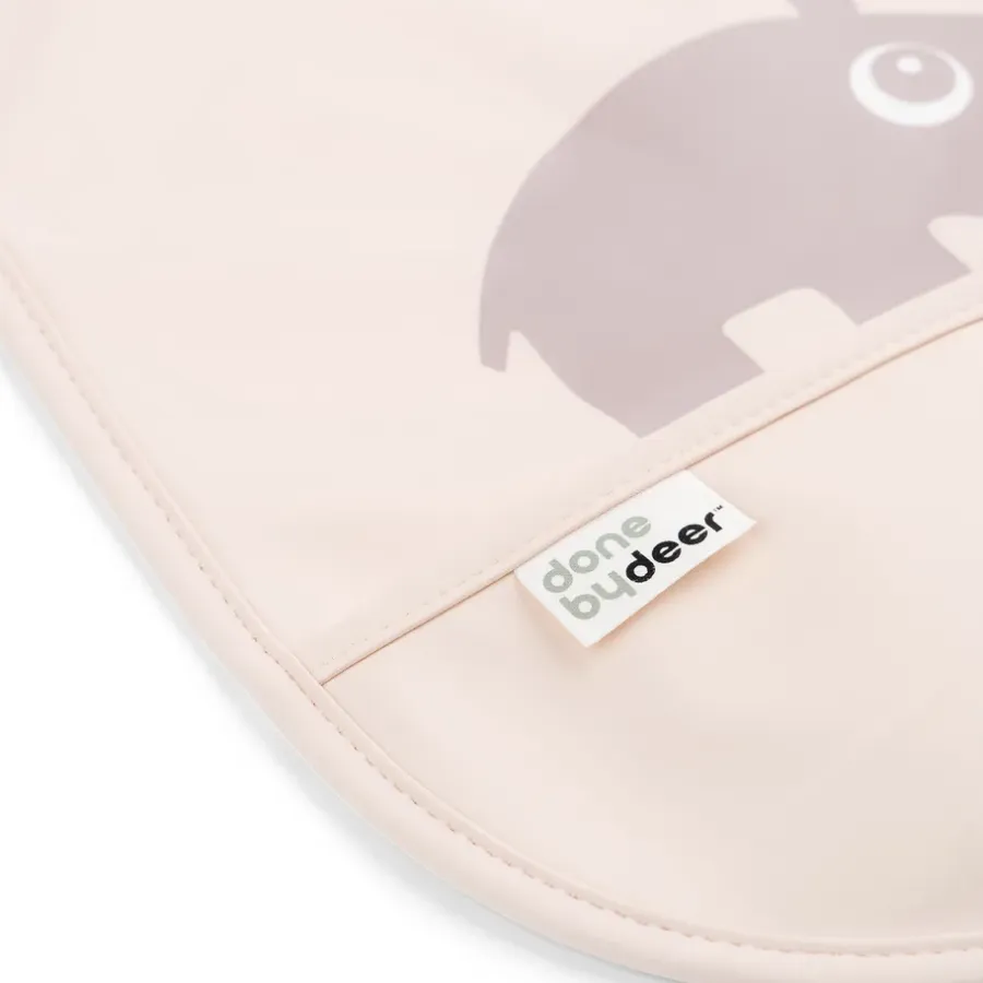 Done by deer Ozzo slabbetje met klittenband 2-pack, Powder< Kinderkamer Interieuraccessoires|Kinderkamer Interieuraccessoires