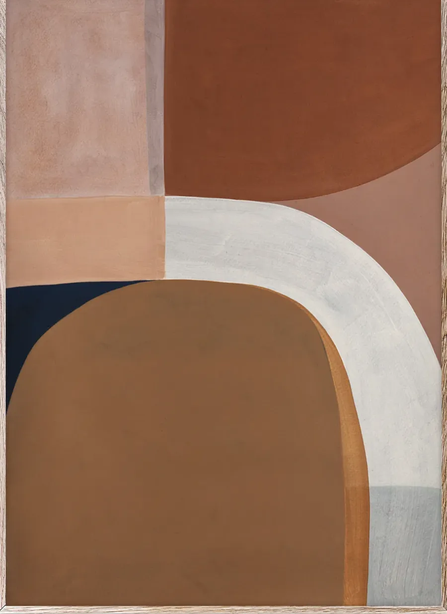Paper Collective Painted Shapes 01 poster, 50x70 cm< Posters
