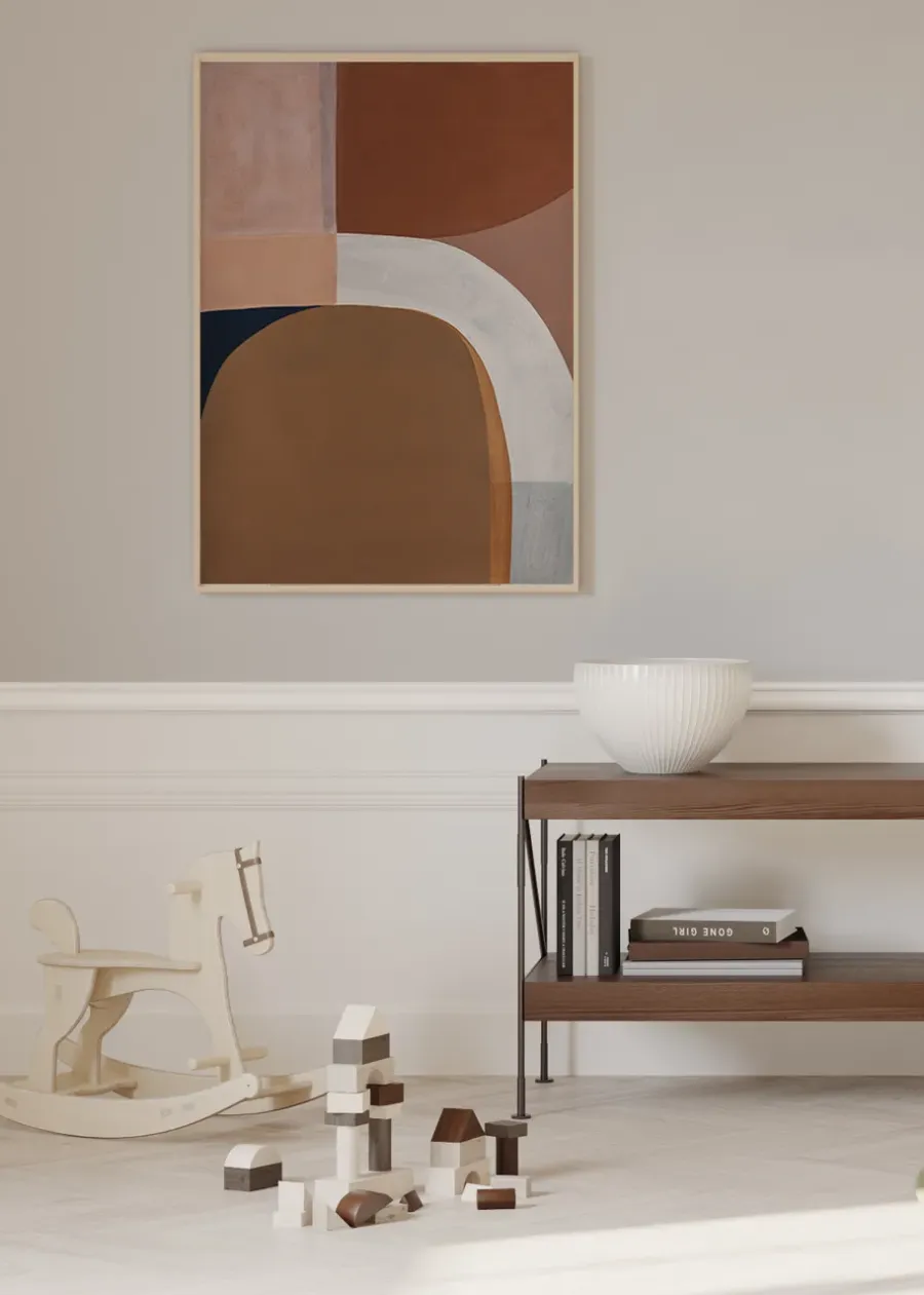 Paper Collective Painted Shapes 01 poster, 50x70 cm< Posters