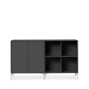 Montana Pair sideboard, anthracite 04, verchroomde poten< Ladekasten & Dressoirs