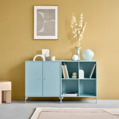 Montana Pair sideboard, anthracite 04, verchroomde poten< Ladekasten & Dressoirs