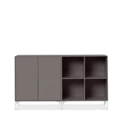 Montana Pair sideboard, coffee 35, witgelakte poten< Ladekasten & Dressoirs