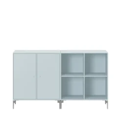 Montana Pair sideboard, flint 148, verchroomde poten< Ladekasten & Dressoirs