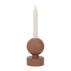 URBAN NATURE CULTURE Pallo B kandelaar 13 cm, Cameo brown< Kaarsenhouders & Kaarsenborden