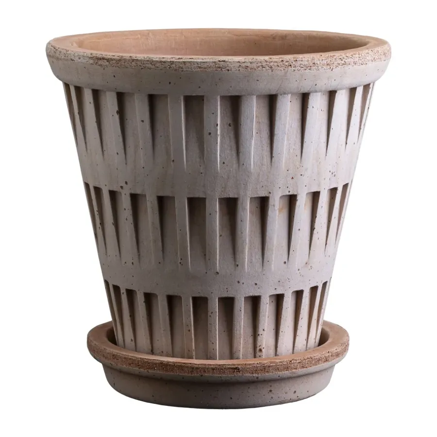 Bergs Potter Pantheon raw bloempot, Rosa, Ø25 cm< Bloempotten