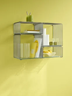 Montana Panton Wire Half Height plank 34,8x17,2x25,7 cm, Chrome< Planken & Planksystemen