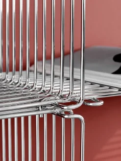 Montana Panton Wire Single plank 34,8x34,8x34,8 cm, Chrome< Planken & Planksystemen