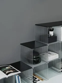 Montana Panton Wire Single plank 34,8x34,8x34,8 cm, Chrome< Planken & Planksystemen