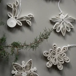 DBKD Paper Angel kersthanger, Wit< Kerstdecoraties
