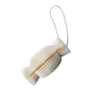 DBKD Paper candy kersthanger, White< Kerstdecoraties