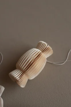 DBKD Paper candy kersthanger, White< Kerstdecoraties