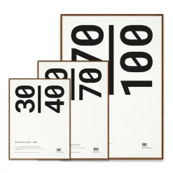 Paper Collective lijst plexiglas-donker eikenhout, 50x70 cm< Lijsten & Kaders
