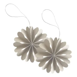 Cooee Design Paper Flowers kersthanger, Natural< Kerstdecoraties