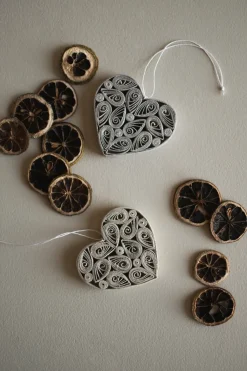 DBKD Papieren hart 8 cm, Mol< Kerstdecoraties