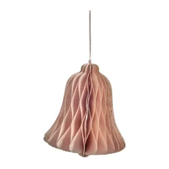 Lene Bjerre Pappia kersthanger 13 cm, Roos< Kerstdecoraties