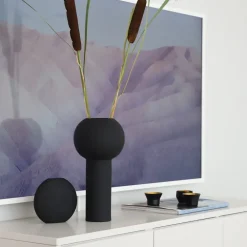 Cooee Design Pastille vaas 15 cm, Black< Vazen