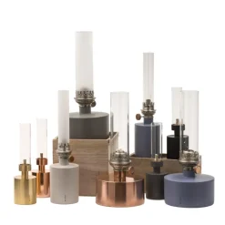 KLONG Patina olielamp - klein, wit< Olie- & Petroleumlampen