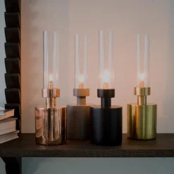 KLONG Patina olielamp mini 28 cm, Grey< Olie- & Petroleumlampen
