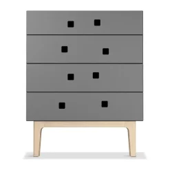 Zweed Peep B3 ladekast, slate grey, witgepigmenteerd eikenhout< Ladekasten & Ladeblokken