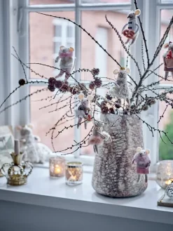 Bloomingville Peo kerstboomhanger wol 3-delig, Natuur< Kerstdecoraties