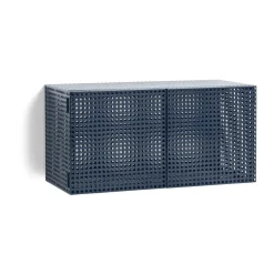 HAY Perforated Cabinet wandkast small, Steel blue< Kasten & Vitrines