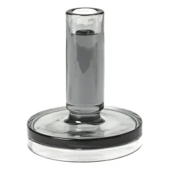 Broste Copenhagen Petra kandelaar smoked pearl dark grey, 14 cm< Kandelaars