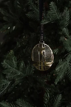 Hilke Collection Piano kerstboomversiering, Vernikkeld messing< Kerstdecoraties